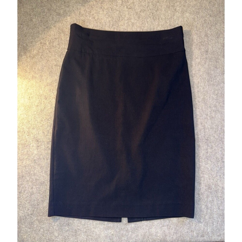 Women Maurices Skirt Size S Black Straight Wide Elastic Waist